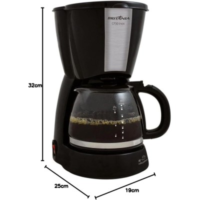 Britânia CP30 Cafeteira 1.2L, 127 V , Preto