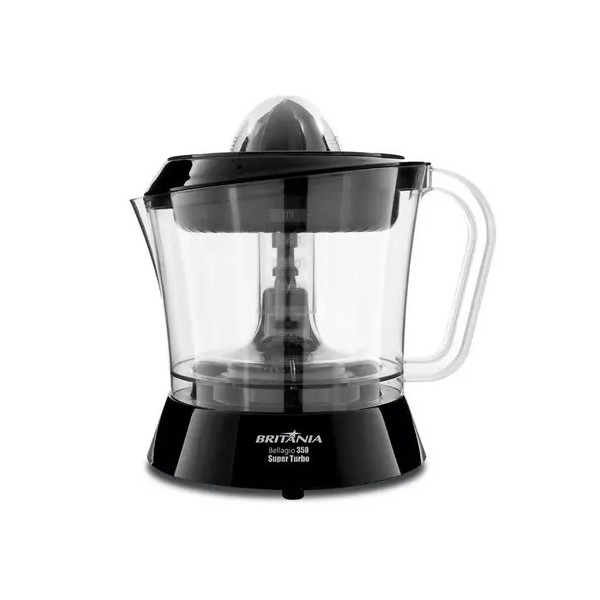 Espremedor de Frutas Britânia Bellagio 350 Super Turbo Preto - 127 Volts - 110V