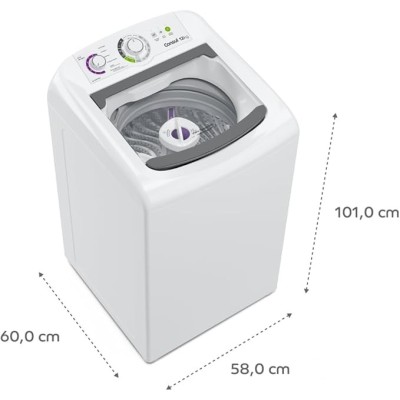 Máquina de Lavar Consul 12 kg Branca com Dosagem Econômica e Ciclo Edredom - CWH12BB 127V
