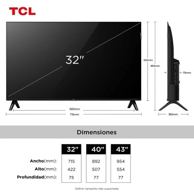 Smart TV TCL QLED 32 Full HD Google TV 32S5K - SEMP TCL