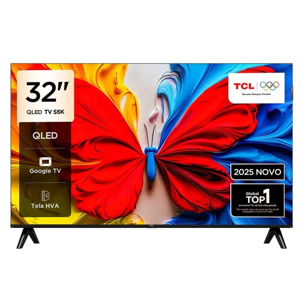 Smart TV TCL QLED 32 Full HD Google TV 32S5K - SEMP TCL
