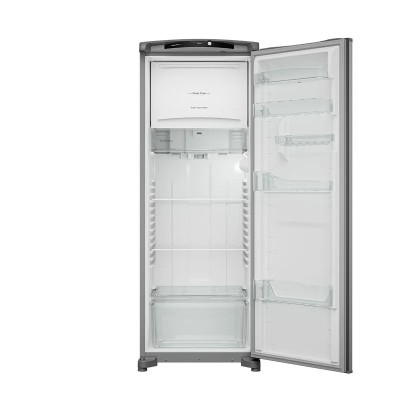 Refrigerador Consul Frost Free 342 Litros Cor Inox com Gavetão Hortifruti - CRB39AK