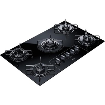 Cooktop 5 bocas Consul com controle fácil e acendimento automático - CD075AE BIVOLT