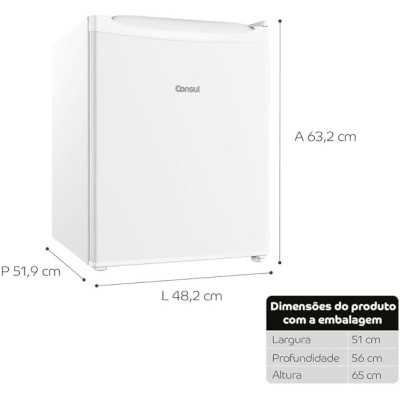 Frigobar Consul 76 litros com Gaveta Multiuso - CRC08CB 127V